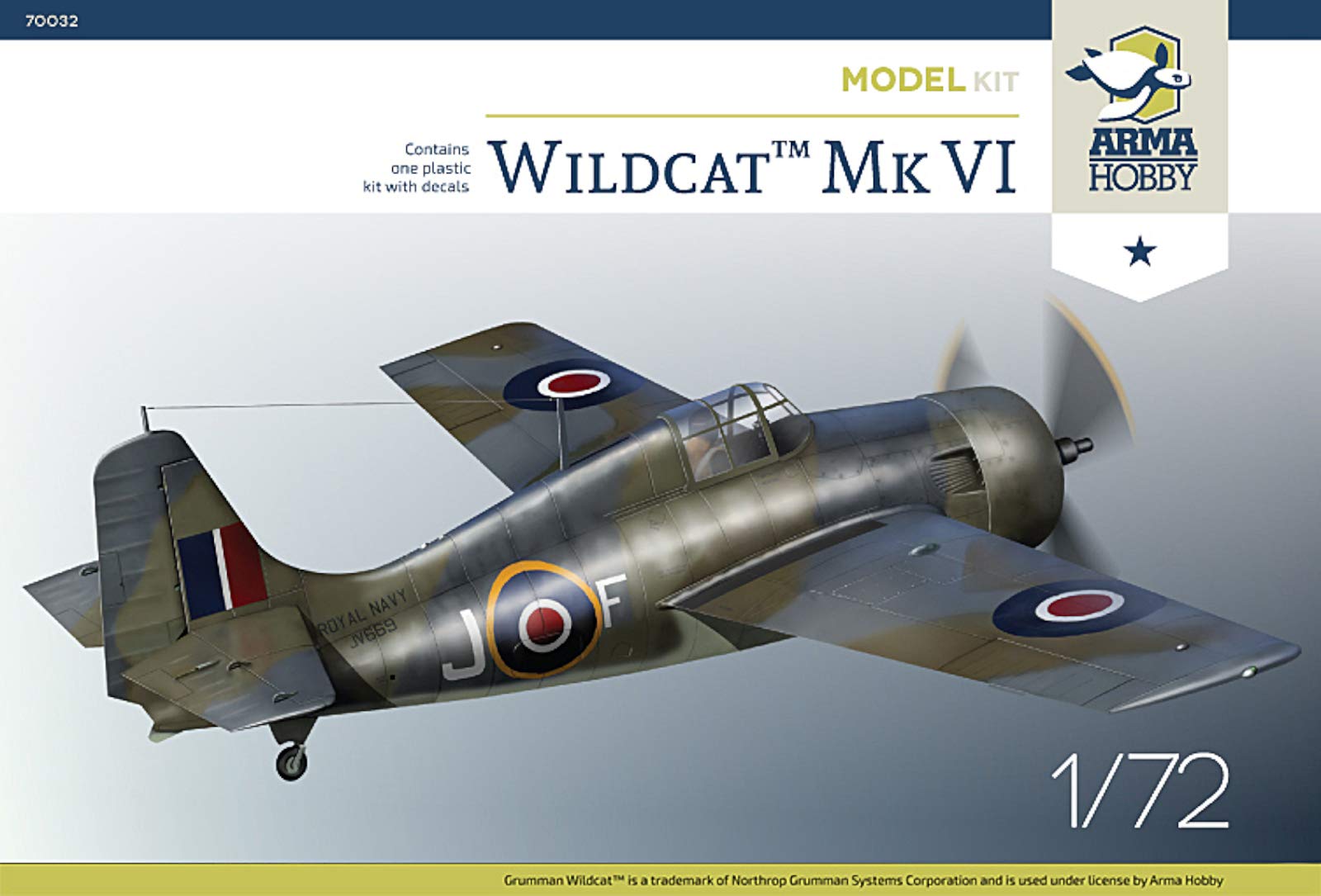 絶版新品未使用　ホビーマスター/ 1/72 ヘルキャットMkⅡ イギリス海軍 未使用】HOBBY MASTER 1/72 F-6F 